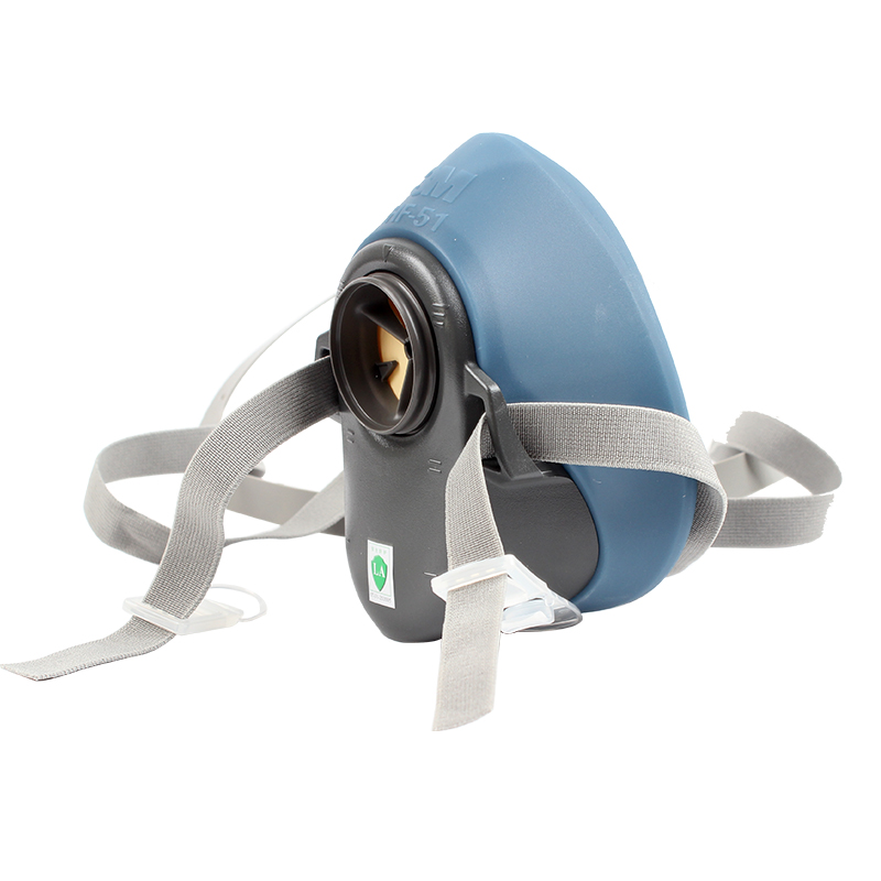 3M HF-51硅膠半面罩防毒面具圖片1