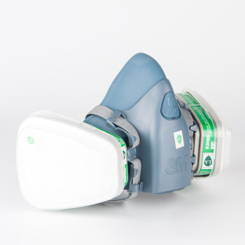 3M7502+6004防氨氣甲胺防毒面具圖片1