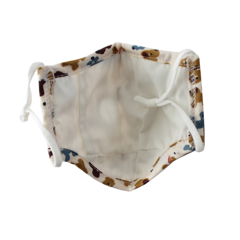 藍(lán)星棉布帶閥兒童口罩圖片3