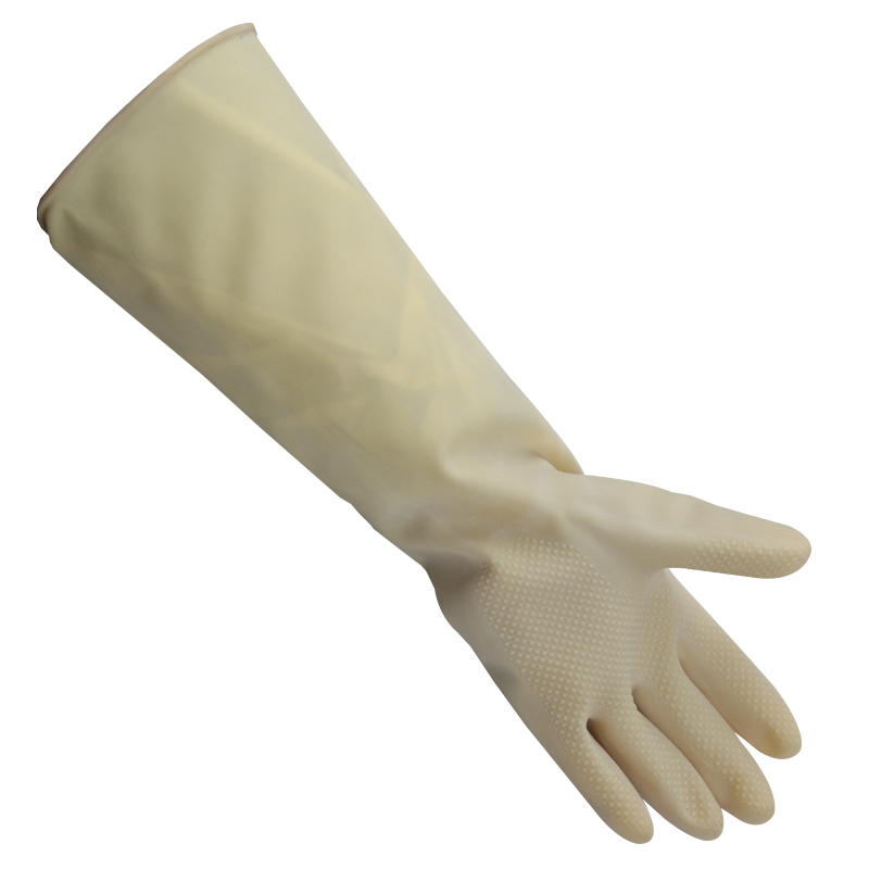 威蝶55B白色加厚乳膠手套圖片2