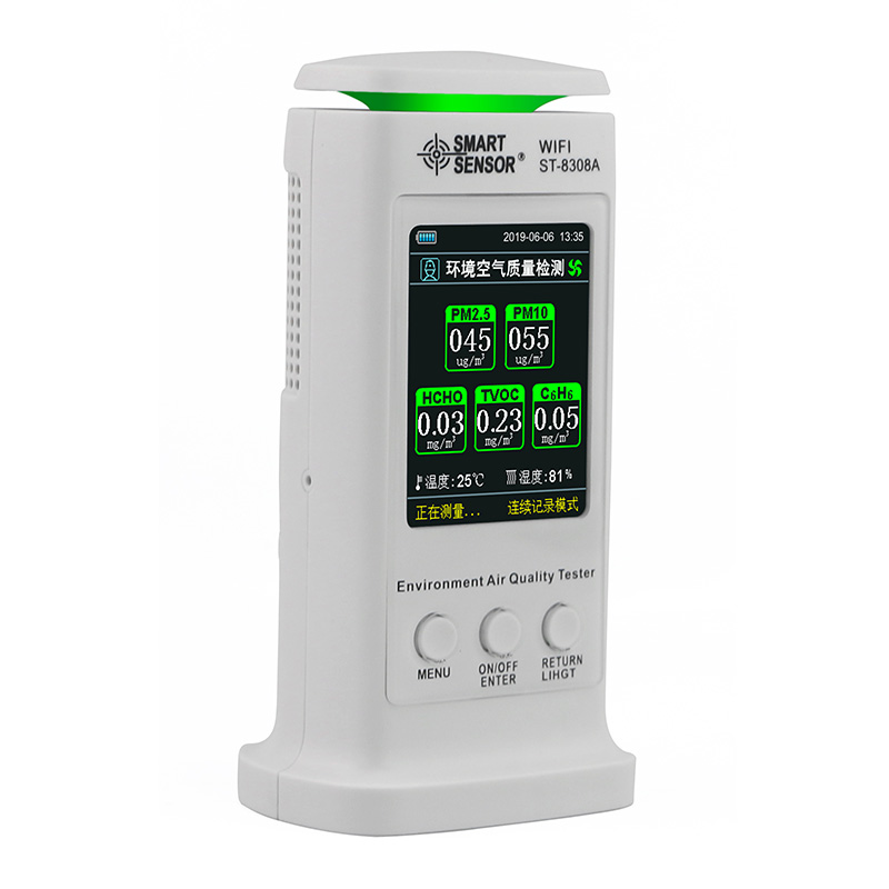 ?，擲T-8308A（WIFI版）環(huán)境空氣質(zhì)量檢測(cè)儀圖片3