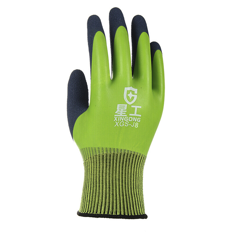  星工XGS-J8防滑耐磨雙掛膠工業(yè)勞保手套圖片1
