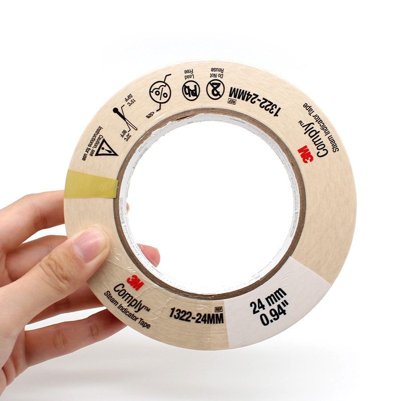 3M1322壓力蒸汽滅菌指示膠帶圖片2 3M1322壓力蒸汽滅菌指示膠帶圖片2