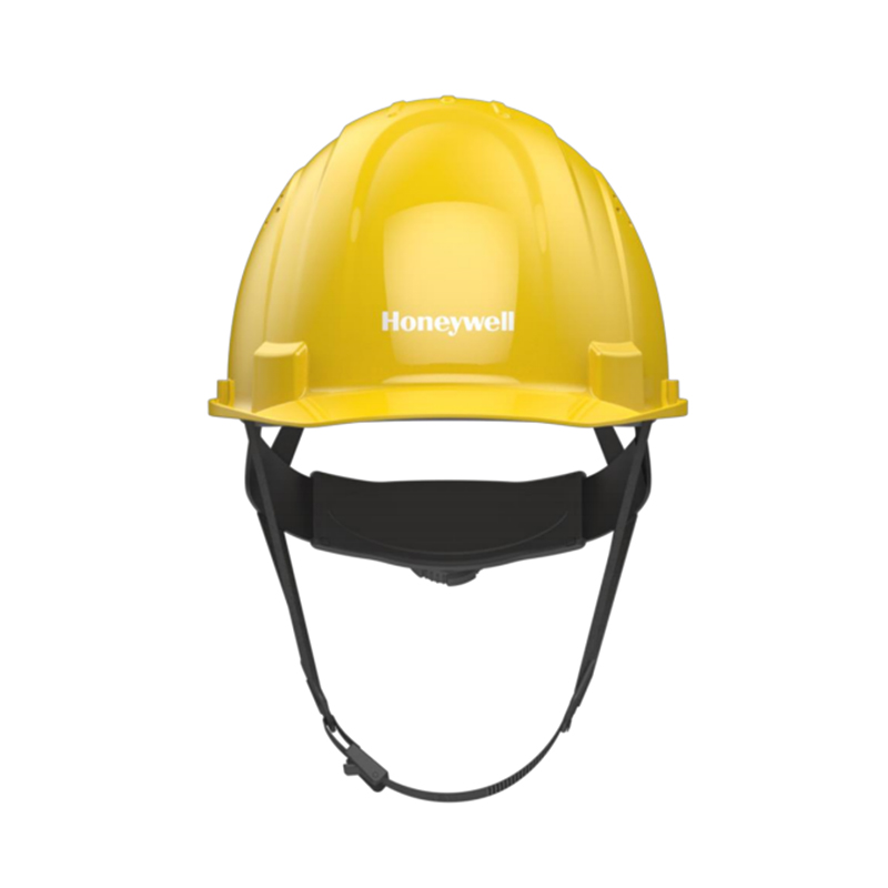 Honeywell霍尼韋爾H99PBA102SCN H99pro加強(qiáng)ABS款帶通風(fēng)孔按鍵款黃色安全帽圖片3