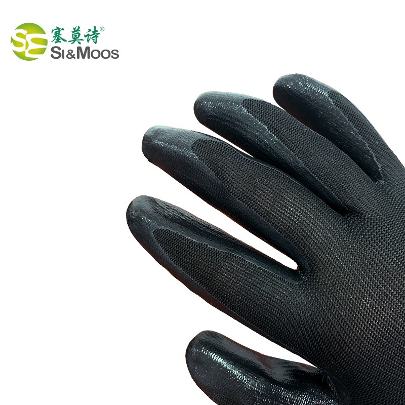 塞莫詩CG905BK黑色浸膠丁腈手套圖片3