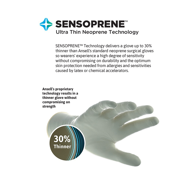 安思爾GAMMEX 340007075氯丁橡膠外科手套圖片3