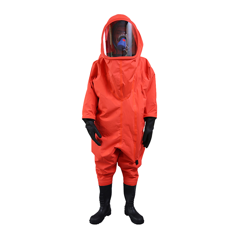定和DH550全封閉重型防化服消防員化學(xué)防護(hù)服