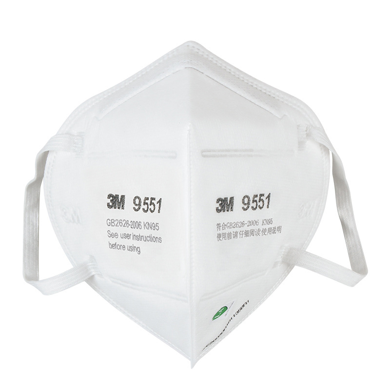 3M9551口罩折疊耳帶式KN95防塵口罩