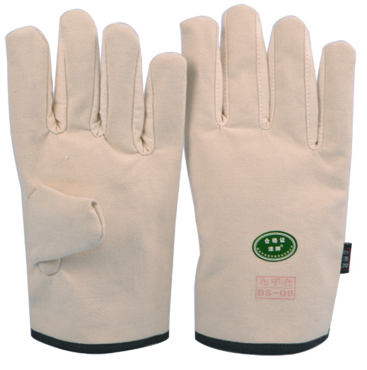 漂牌BS-09一等白帆布手套