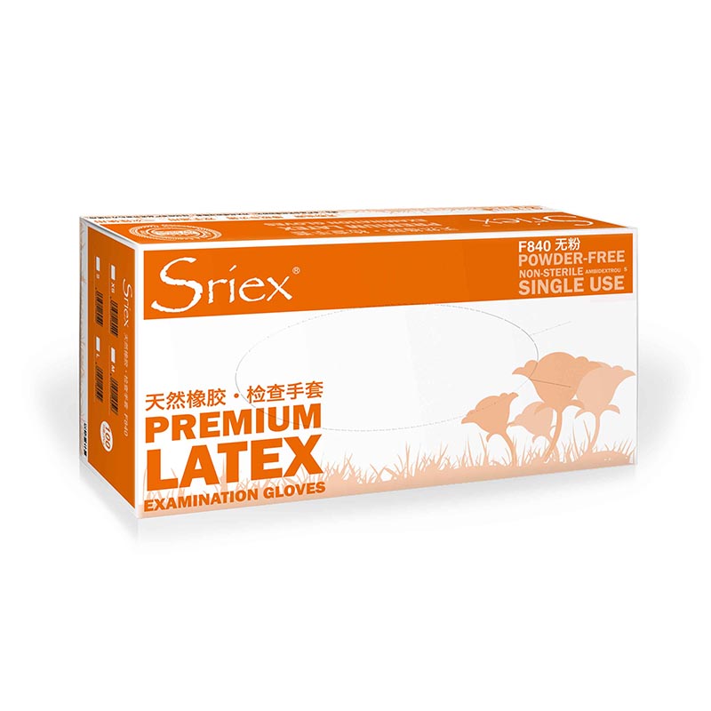 施?？礢riex F840天然乳膠檢查手套