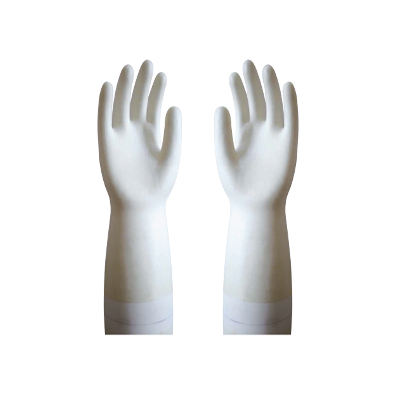 雪蓮21031CR丁腈乳膠光里直邊袖口鉆石紋氯化處理手套