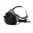 3M HF-802SD硅膠半面罩帶揚聲器振動膜防毒面具Secure Click中號面罩