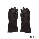 威蝶31A-1黑色耐酸堿乳膠手套