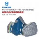 海固HG-601 D-A/B/E/K/H2S-1半面罩多功能綜合防毒面具 海固HG-601 D-A/B/E/K/H2S-1半面罩多功能綜合防毒面具