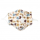 藍(lán)星小狗耳戴式帶閥兒童棉布口罩