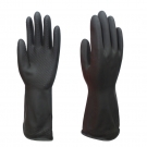 廣州雙一黑色工業(yè)橡膠乳膠手套防化耐油耐酸堿手套