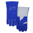 友盟AP-2601彩藍色牛二層皮電焊手套