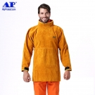 友盟AP-8000金黃色皮護胸帶領長袖圍裙