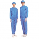 嘉柏利通F-2116海藍(lán)色立領(lǐng)拉鏈?zhǔn)椒煮w潔凈服