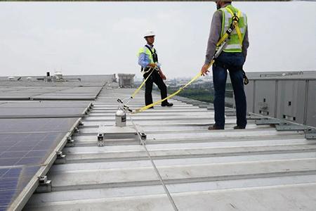 梅思安水平生命線助力國(guó)內(nèi)光伏產(chǎn)業(yè)施工安全
